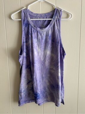 A Core Women’s Purple Tie-Dye Scoop Neck Tank Top